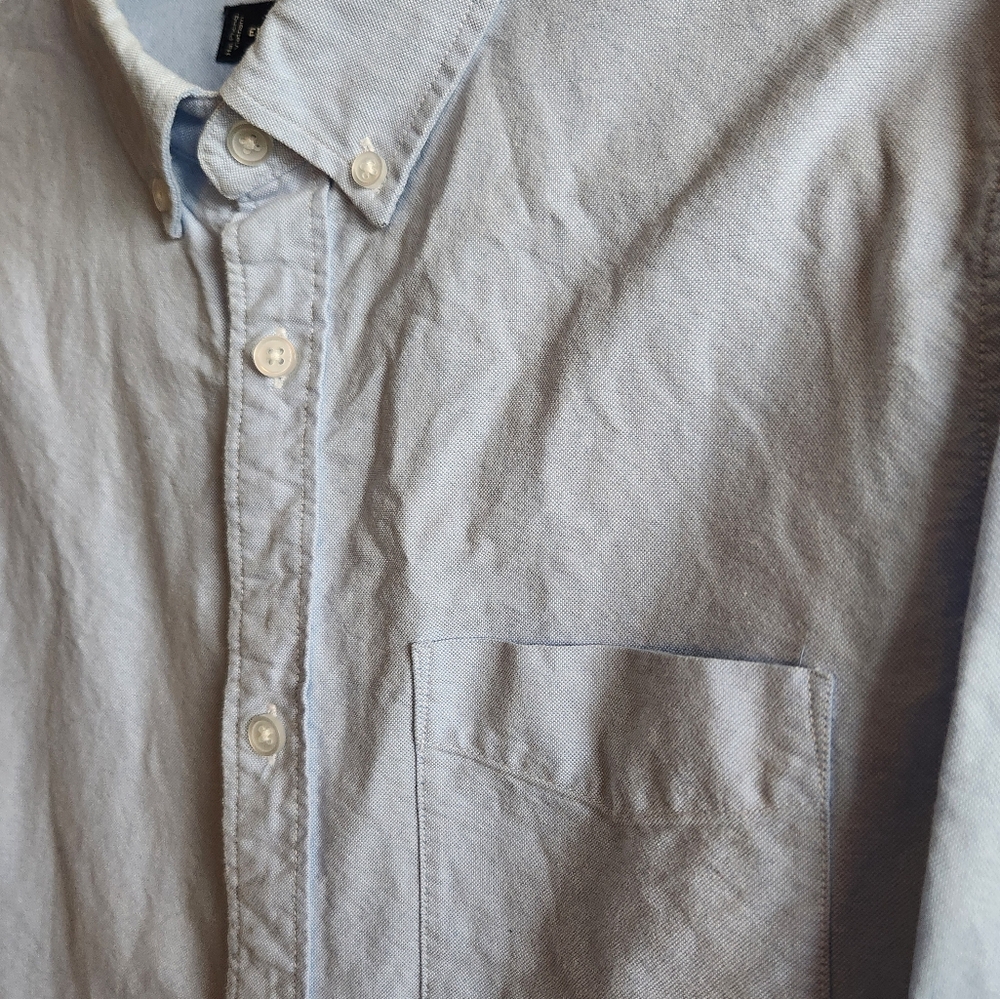 Everlane Uniform Standard Fit Japanese Oxford Shirt β Light Blue β Size M/T - Picture 3 of 5